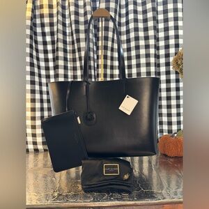 Kurt Geiger London Chelsea Black Leather Shopper Bag with Dustbag